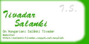 tivadar salanki business card