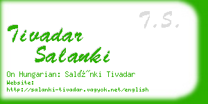 tivadar salanki business card